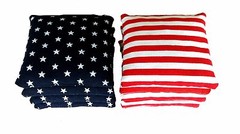 Stars and Stripes – 8 Regulation Cornhole Bags! American Flag Bag! High Quality