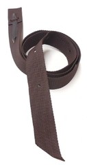 Tie Strap Cinch Double Ply Nylon Brown with Punched Holes New Free Shipping