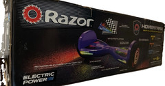 Razor Hovertrax Purple Smart Balancing Scooter 8mph 8mi LED Lights 220lb