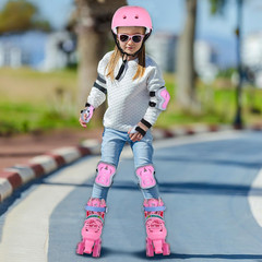 Roller Skates, Adjustable Roller Skates with Light up Wheels for Girls Boys Teen