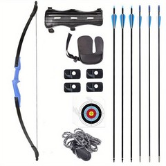 Archery 53″ Recurve Bow & Arrows Set 40lbs Recurve Bow For Adult Beginner Target