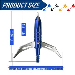 12pcs Ultra-Sharp Arrow Broadheads Bag Tips Hunting Reliable Archery Accessories