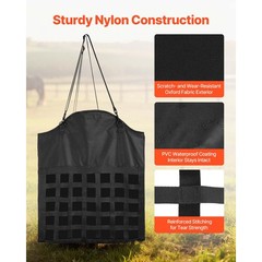 Uimoso Durable Slow Feed Hay Bag for Horses, 21.65 x7.28x 25.2 in, 1.81 in Holes