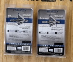 Muzzy Trocar 100gr 3-Blade Fixed Broadheads Archery Hunting – NEW