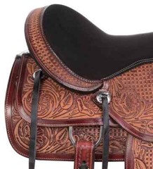 Premium Leather Western Barrel Racing Horse Saddle Tack Set Size 14″ to 18″