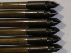 6 MATCHED WOOD ARROWS 31″ BOP