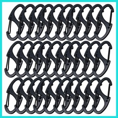 Small Carabiner Clips 1.6 inch41mm Metal Double Sided Spring Gate Snap Hooks …