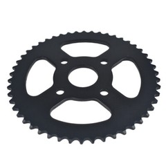 420 Chain 50T Rear Drive Sprocket with 1″ Bore 1/4″ Keyway Sprocket Hub Black