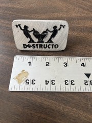 Vintage 80’s DESTRUCTO Skateboard Trucks Plaque SCHMITT STIX Prototype Bushings