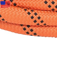 Orange Black 1/2 in ×220′ 48 Stranded Braided Rope Breaking Strength 5174 Pounds