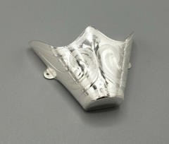 WESTERN COWBOY BOOT TIPS Pair – Silver Engraved Flat Tips w Heel Guards