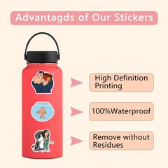 Mix 10/50 PCs American Dad Luggage Notebook Laptop Car Gift Vinyl Stickers