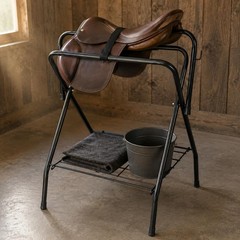Folding Saddle Rack Freestanding Folding Saddle Stand Powder Coated