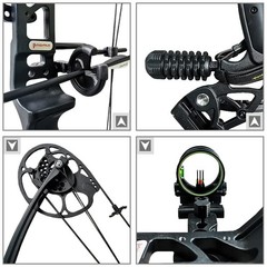 Compound Bow and Archery Sets – Right Hand Archery Compound Bows 0-70 lbs Dra…