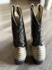 Texas American Made Western Snakeskin Boots Unisex Kids US Size 3D MPN 28-2246