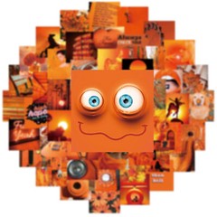 100Pcs Small Fresh Orange Landscape Kids Stickers Anime Cartoon Waterproof