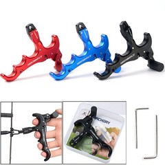 Compound Bow Release 4-Finger Adjustable Can Rotate 360° Thumb Release Archery