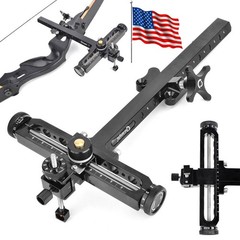 Archery Recurve Bow Sight 1 Pin Aluminum Adjustable Bow Target Shooting Hunting