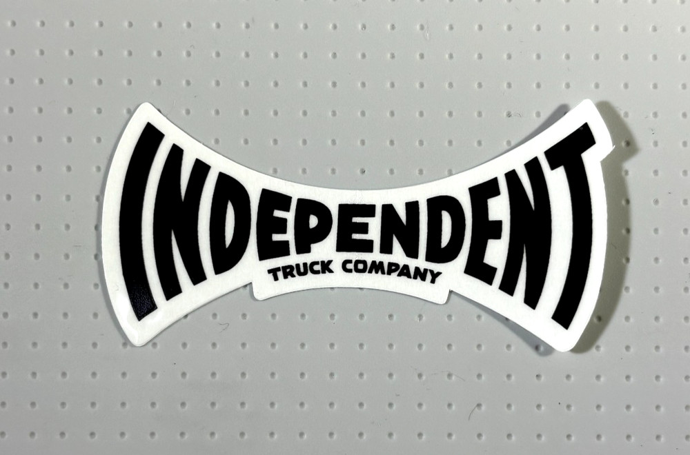 Independent Truck ITC Span Skateboard Sticker 3 inches Black/Clear