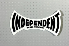 Independent Truck ITC Span Skateboard Sticker 3 inches Black/Clear
