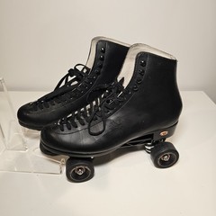 Riedell 121 Ex With 62mm Roller Bones Wheels. Black Leather Mens 11.5