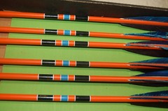 Ben Pearson Vintage Archery Hunting Arrows For Recurve/Long Bow – 6 Arrows