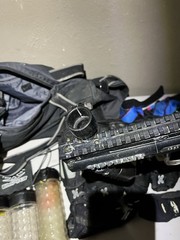 Tippmann Model 98 Custom Paintball Gun + Bag, Paint, Accessories, Pads Etc