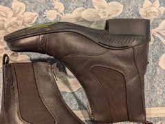 Ovation Aeros Zip Brown Calf Leather Paddock Boot Sz. 38 Womens 7-7.5 US