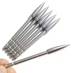 12PK Insert Arrowheads 100-200gr Points Tips ID4.2mm Arrow Shaft Archery Hunting