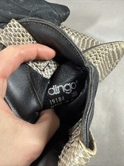 Dingo black snakeskin cowboy boots -size 12D Kids B4