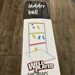 Ladder Ball Game Set Outdoor Lawn Toss 34x18x23” 2-4 Players Ages 6+