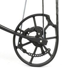 Compound Bow Dual-use Short Axis 40-65lbs Steel Ball Arrow Hunting Fishing RH LH