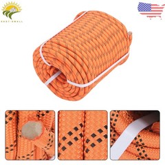 1/2in × 220ft Double Braided Polyester Rope Breaking Strength 8400Pounds Orange