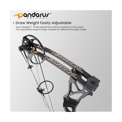 Compound Bow Package for Adults and Teens, 0-70 Lbs Draw Weight,23.5″-31″ Dra…
