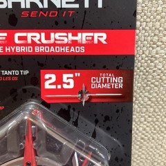 Barnett Game Crusher Hybrid Broadheads 100 Grain 2 Packs (6) Crossbow Hunting