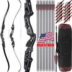 62″ ILF Takedown Recurve Bow 25-60lbs Limbs Archery Hunting Shooting Competition