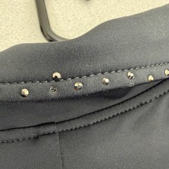 Romfh Jacket Womens 10 Black Equestrian Show Coat Studded Collar Softshell