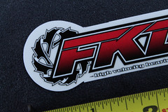 FKD High Velocity Skateboard Bearings Clear Z58a Vintage Skateboarding STICKER