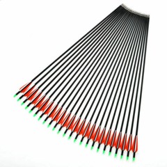 6/12/24 Pcs 28″ 30″ Carbon Arrows OD 7.8mm Archery For Compound/Recurve Bow Hunt