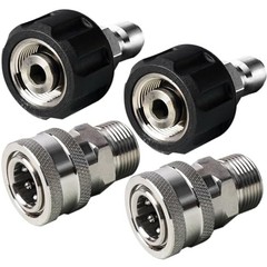 Pressure Washer Quick Connect Kit, Stainless Steel Quick Disconnect 4 pack