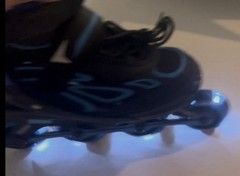 ZPM Sports ABEC-7 Youth Adjustable Inline Skates Size M (EU 34-37) Blue/Black