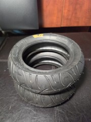 Pair of PMT E-Fire 10×3 Electric Scooter Tires Black Made in Italy