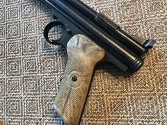 Vintage Crosman Model 150 Pellgun, .22 Cal Co2 Air Pistol, Box, Original Receipt