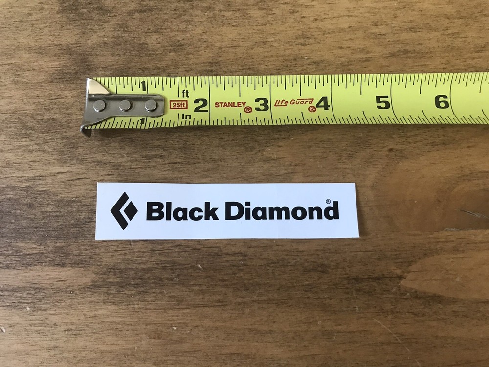 Black Diamond Climbing Logo Sticker/Decal Climb Outdoor Ski Approx 4”