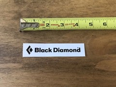 Black Diamond Climbing Logo Sticker/Decal Climb Outdoor Ski Approx 4”