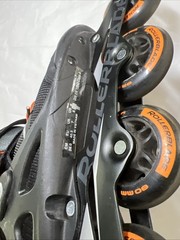 Rollerblade ‎071006001A1 Macroblade 80 Inline Skate, SIze 8 Black/Orange