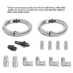 6AN 70″ Transmission Cooler Hose Kit for GM Chevy Transmission 4L80E TH350
