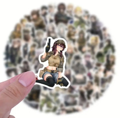 60 Military Anime Women Stickers Sexy Raunchy Army Girls Hot Guns Gun Waifu