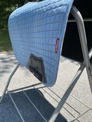 LeMieux ProSport Large Dressage Quilted Suede English Saddle Pad Ice Blue