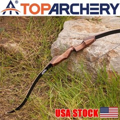 Archery 60″ Takedown Recurve Bow 25-60lbs Outdoor Bow Hunting Shooting Target RH